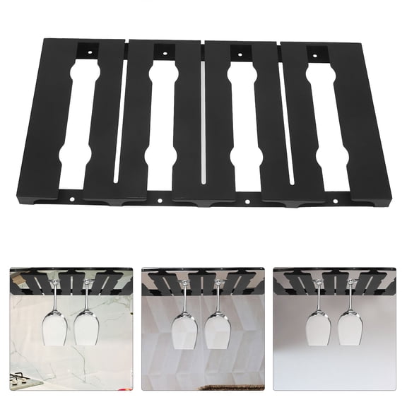 WHAMVOX 1 set of Wine Glass Holder Glassware Drying Hanger Metal Hanging Cup Organizer