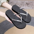 thumbnail image 5 of KIJBLAE Women's Slippers New Summer Flip-flops Thin Strip Fashion Beach Slippers Silver 37 Lady Slippers, 5 of 9
