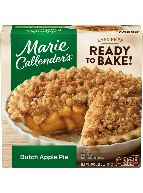 Marie Callender's Dutch Apple Pie, Frozen Dessert, 38 oz (Frozen)