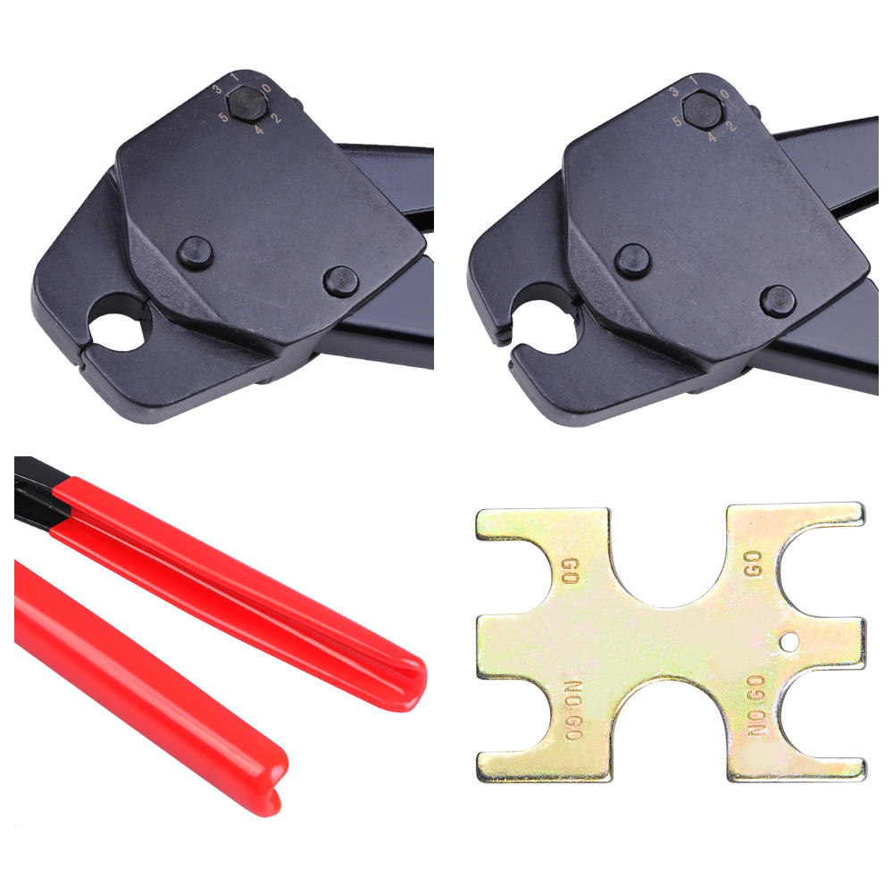 3/8" Pex Crimping Crimper Cooper Ring Plumbing Crimp Tool with Go No Go
