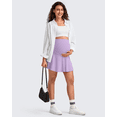 thumbnail image 3 of G4Free BareFeel Maternity Tennis Skirt with One Pocket Over The Belly Stretchy Pregnancy Workout Skorts Inner Shorts Golf, 3 of 8