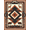 Terracotta Charcoal Cream, Pattern 1, variant on ODIKA 8'x10' Washable Area Rug Durable, Non-Slip Large Cabin Arrowhead Border Stepped Geometric Livingroom Neutral for Living Room, Under Sectional, Family