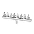 thumbnail image 2 of Aquarium Air  Splitter Stainless Steel Fish Tank Air Pump Splitter Distributor Aquarium Oxygen Pipe Control Valve Connector, 2 of 7