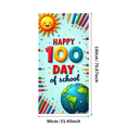 thumbnail image 3 of LUUFILx 100th Day of School Backdrop Kids Celebration Party Supplies Balloons and Crayons Decoration Banner Classroom Background Photography Props, 3 of 9