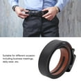 thumbnail image 3 of Cinturón Para Hombre, Cinturón De Cuero Ligero Para Hombre, Hebilla Automática Conveniente Resistente Al Desgaste Para Reuniones De Negocios, 3 of 7