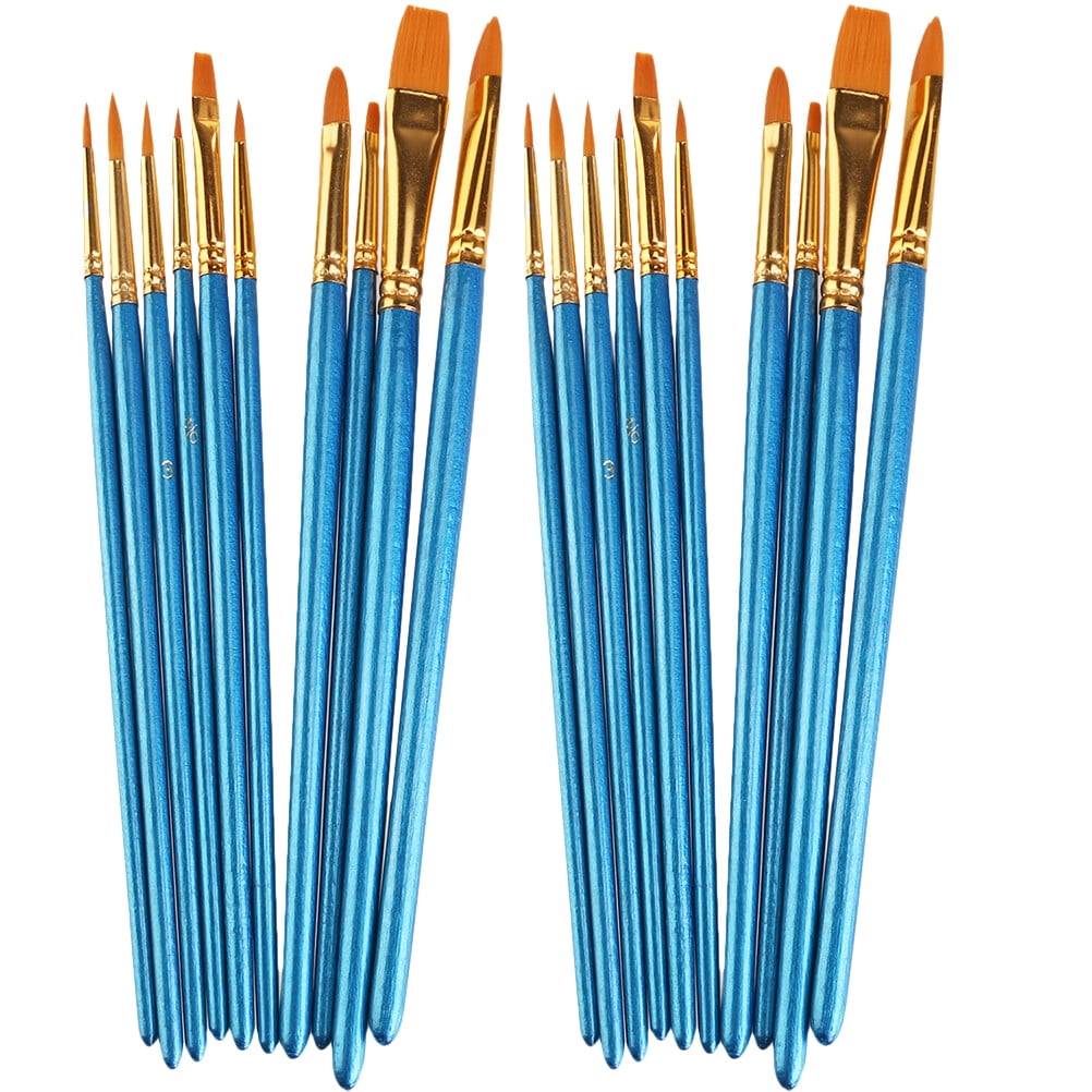 2 Sets/20pcs Nylon Hair Art Paint Pen Set Multifunctional Painting Brush Art Painting Tool for