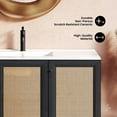 thumbnail image 3 of Classe 48" Wall-Mounted Bathroom Vanity in Black Oak, 3 of 9