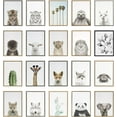 thumbnail image 4 of Kate and Laurel Sylvie Baby Fox Color Illustration Framed Canvas Wall Art by Simon Te of Tai Prints, 18x24 Natural, Adorable Animal Art Wall Décor, 4 of 6