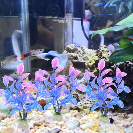 Raindrops 20pcs Aquarium Simulation Plants Plastic Aquarium Tree Simple and Realistic for Aquarium Owners