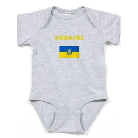 

CafePress - Ukraine Ukrainian Travel Flag Kiev Body Suit - Cute Infant Bodysuit Baby Romper