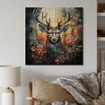 thumbnail image 2 of Designart "Deer Wilderness Euphony" Landscapes Print on Natural Pine Wood, 2 of 5
