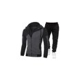 thumbnail image 2 of EYIIYE 2 Pcs Mens Sweatsuit Sets Zip  Hooded Jogging Track Suits, 2 of 2