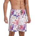thumbnail image 2 of Sikiie Lilies Flowers Mens Pajama Shorts, Lightweight Lounge Pant with Pockets Soft Sleep Pj Shorts for MenLarge, 2 of 6