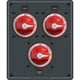 thumbnail image 2 of Panel de gestión de baterías Blue Sea Systems Dual Bank Metal, 2 of 2
