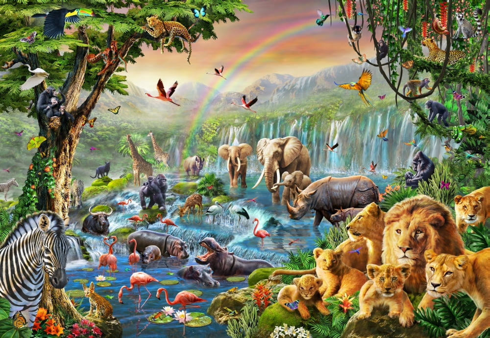 Jungle River Poster Print by Adrian Chesterman (18 x 9) - Walmart.com ...