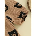 thumbnail image 6 of Wassery Baby Girls Fall Jumpsuits 6M 12M 18M 24M Newborn Girls Long Sleeve Bear Print Rompers Autumn Onesie Bodysuit Clothing for Infant Girls, 6 of 8