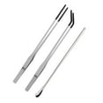 thumbnail image 5 of Clamp Reptiles Tweezers with AntiCorrosion Black Coated Tip for Easy Feeding Long Spoon Set, 5 of 8