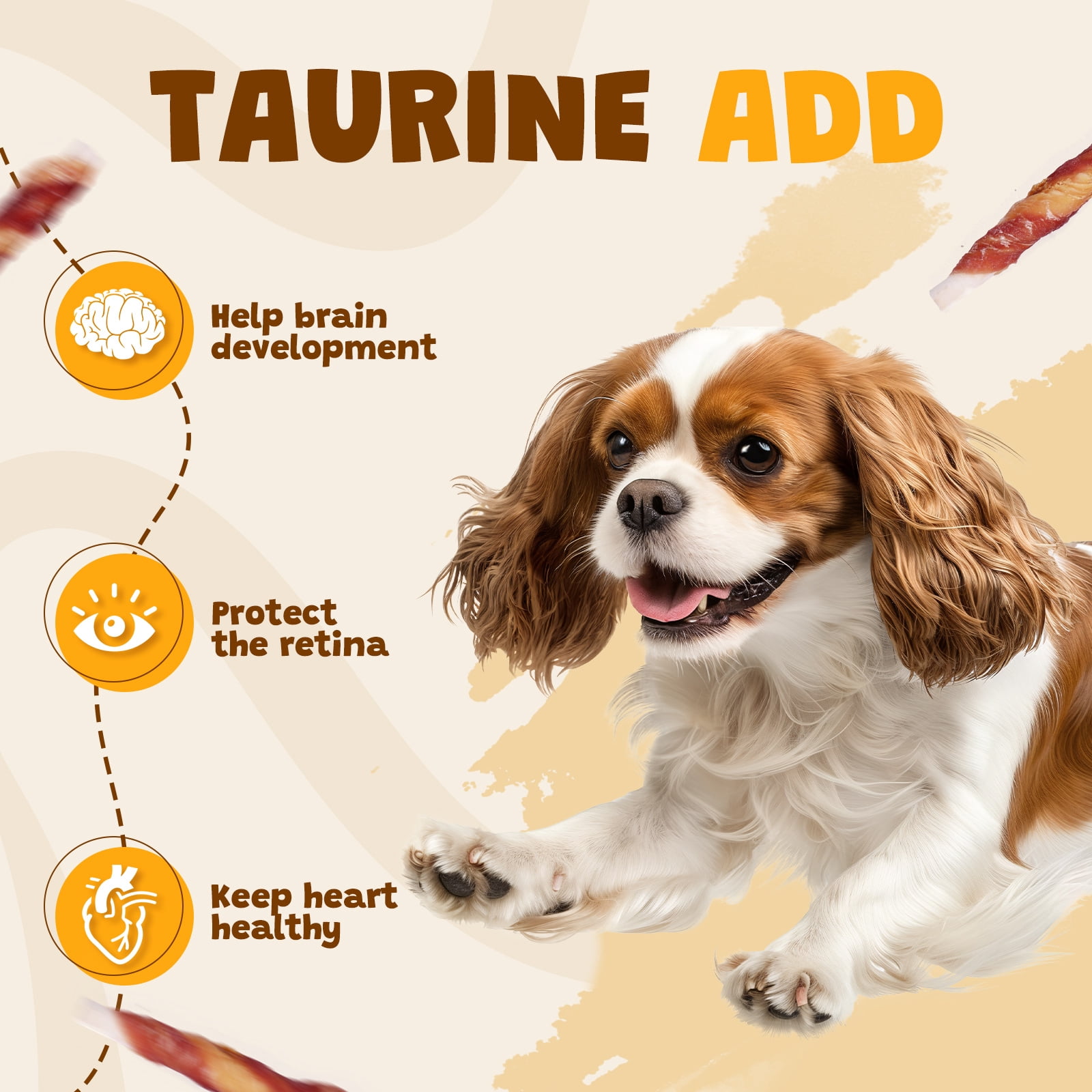 (2 pack) ASMPET Rawhide Dog Chew, Natural Chicken and Duck Wrap Long-Lasting Treat for Dog, 11 oz.