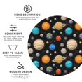 thumbnail image 3 of Vsdgher Planets In Deep Space Print Leather Coasters for Drinks, Durable Drink Coasters 4 Set for Tabletop Protection, Luxurious Home Décor and Housewarming Gift-Round Shape, 3 of 6