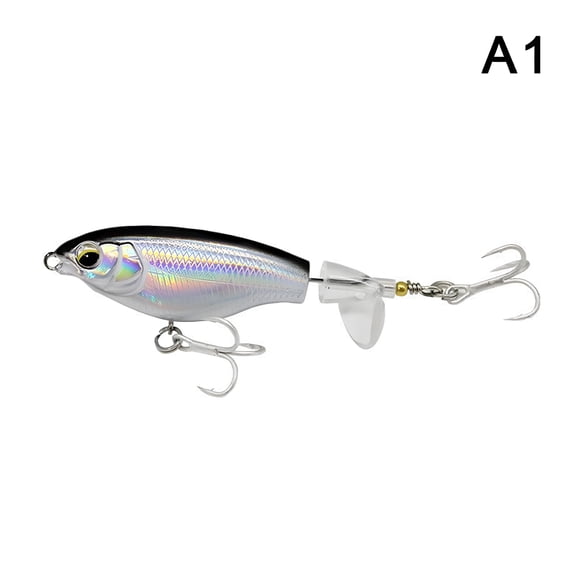 BESTSKY 2026 New Quality Wobblers 7.5Cm 6.5G Topwater Popper Fishing Lure Hard Bait Rotating Soft Tail Fishing Tackle