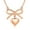 Rose Gold, variant on Dainty Urn Necklace for Ashes - Bow & Heart Cremation Jewelry Tiny Heart Urn Necklaces for Ashes for Women Men Stainless Steel Small Urn Locket