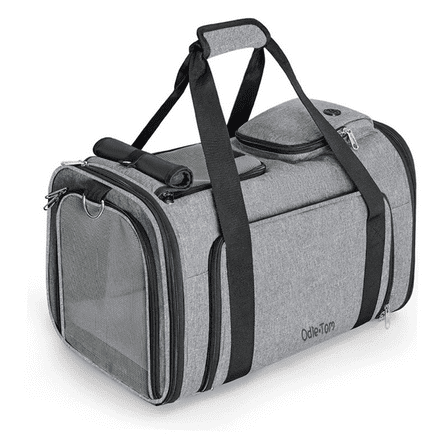 Bags for Carrying Pets, Dog Carrier Cat Carriers Soft-Sided Cat Bag Animal Carriers Travel Puppy Carry Collapsible Waterproof Travel Puppy Carrier - Grey