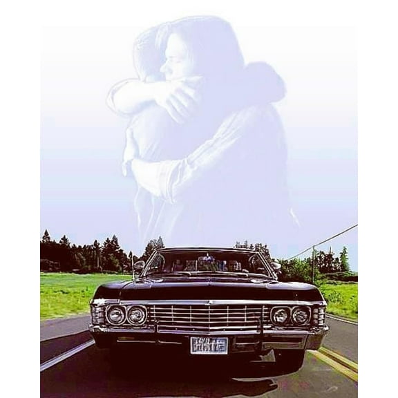 Paint by Numbers Kit for Adults -Supernatural Car- on Canvas with Brushes Acrylic Pigment DIY Oil Painting for Home Wall Decor (40x50cm/16x20 inch)-