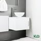 thumbnail image 2 of Gabinete Para Baño KingsHouse Mueble Lavamanos Ovalín y Monomando Fibra de Madera MFC blanco, 2 of 8