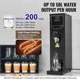 thumbnail image 2 of KFFKFF Electric Water Heater, Features 316 Stainless Steel Heating Element, 1500W Quick Heating, 50L Hourly Capacity, Ideal for Coffee, Tea, in Restaurants and Offices, 2 of 9