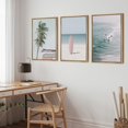 thumbnail image 3 of Wall26 Framed Prints Canvas Wall Art Set of 3 Coastal Surfboard Palm Tree Nature Wilderness Photography Realism Decoration Landscape Rustic Country/Farmhouse Wall Decora - Natural 24"x36"x3, 3 of 5