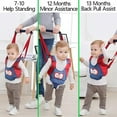 thumbnail image 6 of Baby Walker, Handheld Kids Toddler Walking Harness, Helper Assistant Protective Belt, Child Activity Walker Adjustable Standing Up Walking Learning Helper for Toddler 7-24 Month, 6 of 8
