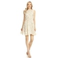 thumbnail image 1 of Feinuhan Women's Backless Sleeveless Sequin Stripe Party Evening Mini Dress with Deep V Back For Women, 1 of 5