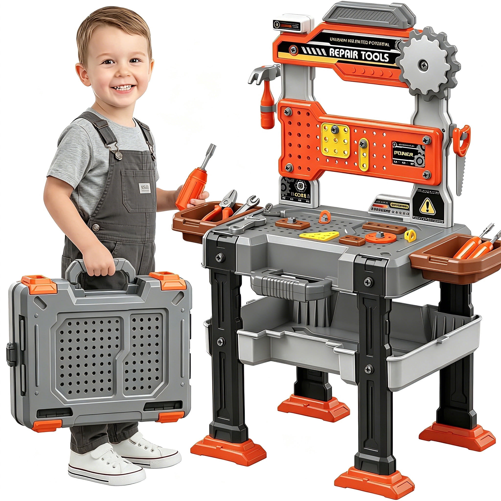 Lanard, Kids Sounds & Action Toy, Clean Cut Chainsaw, Battery