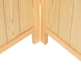 thumbnail image 4 of Oriental Furniture 6 ft. Tall Louvered Beadboard Room Divider Natural - 3 Panel, 4 of 6