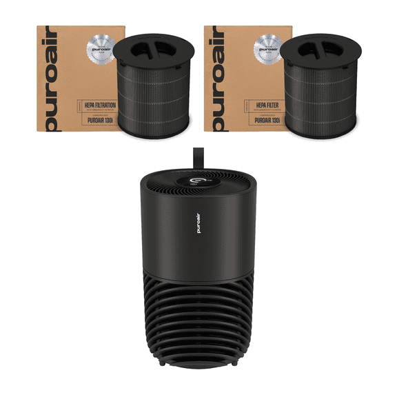PuroAir 130i HEPA Air Purifiers and 2 HEPA Air Filters - Covers up to 600 sq ft