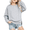 Gray*kids fleece lined sweatshirt, variant on Kids Fleece Lined Sweatshirt Ribbed Trim Side Split Solid Tops Crew Neck Warm Soft Cute Y2K Pullover Pink,8-9 Years