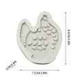 Xubond DIY Easter Hen Silicone Molds Cake Baking Tools Candle Biscuits Epoxy , Kitchen