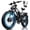 Gray, variant on ORLMS 8000W Peak Dual Motor E-Bike, 52V 25Ah Electric Bike, 24" All-Terrain Fat Tire Bicycle, 40 mph High-Speed, Up to 105 mile Range, Hydraulic Brakes, for Off-road & Hunting