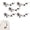 Black Gold ( Flower Branch), variant on Cherry Blossom Patches, Embroidered Floral Applique, Iron-on Flower Branch Patches for DIY Clothing Repair and Craft Decoration,3pcs