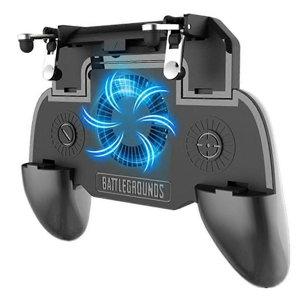 Gaming grip with portable charger, cooling fan, L1R1 mobile game trigger joystick, 4000mAh.