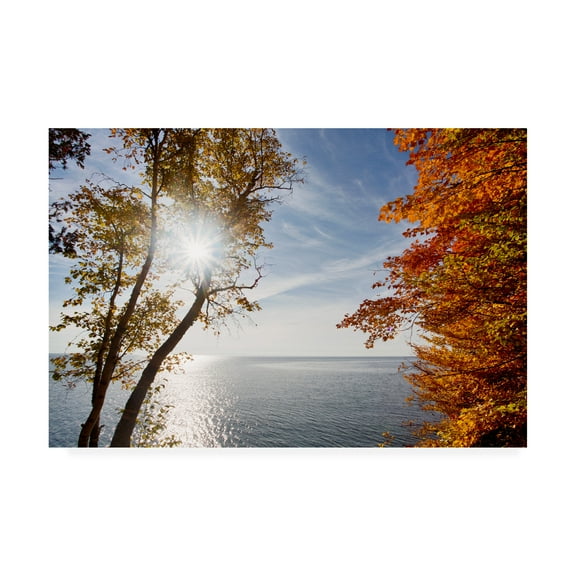 Trademark Fine Art 'Sunrise At White Fish Dunes' Canvas Art by Monte Nagler