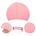 thumbnail image 3 of Unique Bargains 1 Pc Silicone Waterproof Water Drops Embossed Swim Cap Pink, 3 of 5