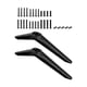 thumbnail image 2 of Soporte de Base para TV de 2 uds, fácil de instalar con tornillos, patas de TV para espacio entre agujeros de 0,45-0,94 pulgadas, resistente, 2 of 7