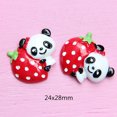 thumbnail image 5 of U8MO 10pcs Assorted Flatback Resin Cute Panda Cabochons Flatback Charms Embellishment, 5 of 5