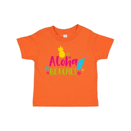 

Inktastic Aloha Beaches Flowers Pineapple Cocktail Boys or Girls Toddler T-Shirt