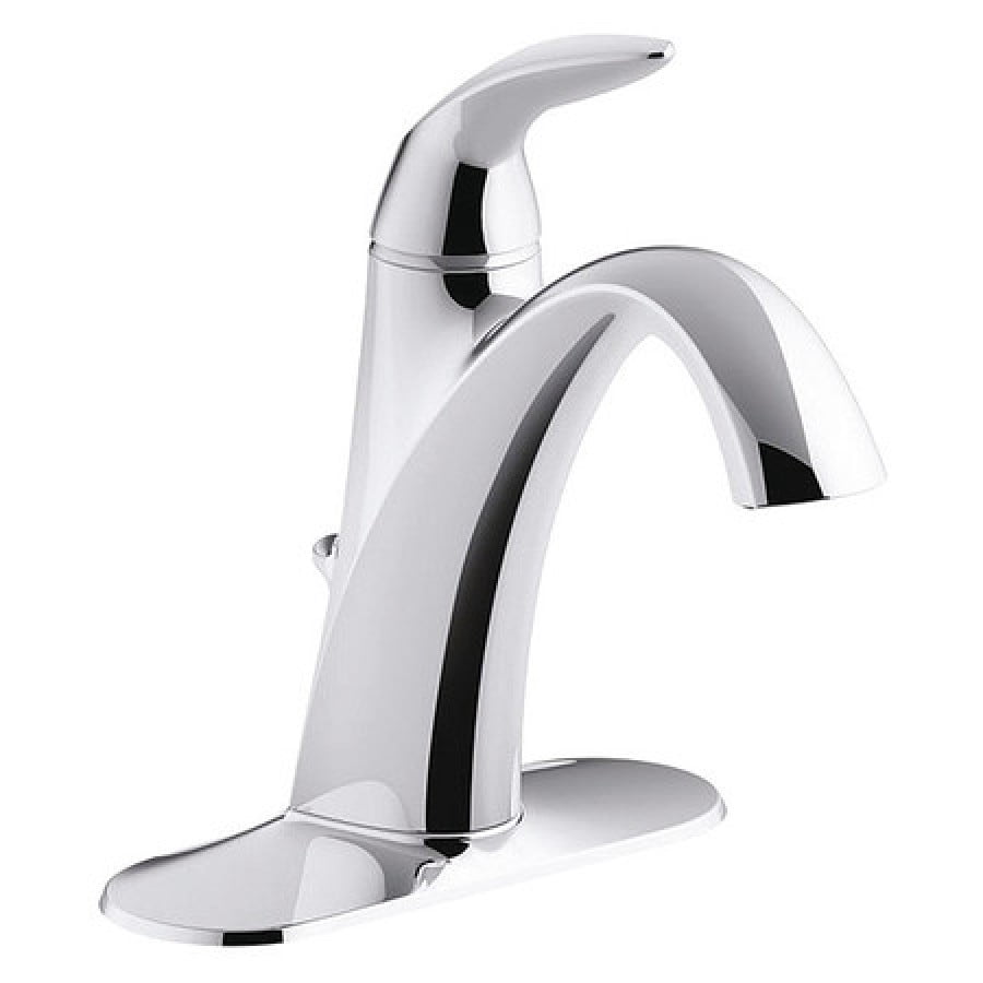 KOHLER K458004CP Single Handle Single Hole Mount, Residential Low