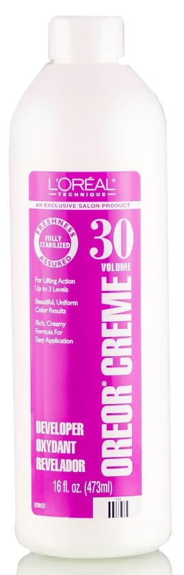 L'Oreal Oreor Creme 30 Volume Developer, 16 Oz