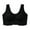 Black, variant on Womens Seamless Comfort Sleep Bra Soft Latex Support Underwear for Restful Nights and Lounging Wear