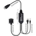 thumbnail image 4 of QJUHUNG VGA to HDMI Adapter Cable  4ft with Audio  PC  Laptop to Monitor  Display  HDTV, 4 of 7