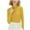 Yellow, variant on BiZtdJrK High Neck Tops for Women Long Sleeve Slim Solid Casual Fall Spring T Shirts Lightweight Stretch Loungewear Tee Shirt Coffee L